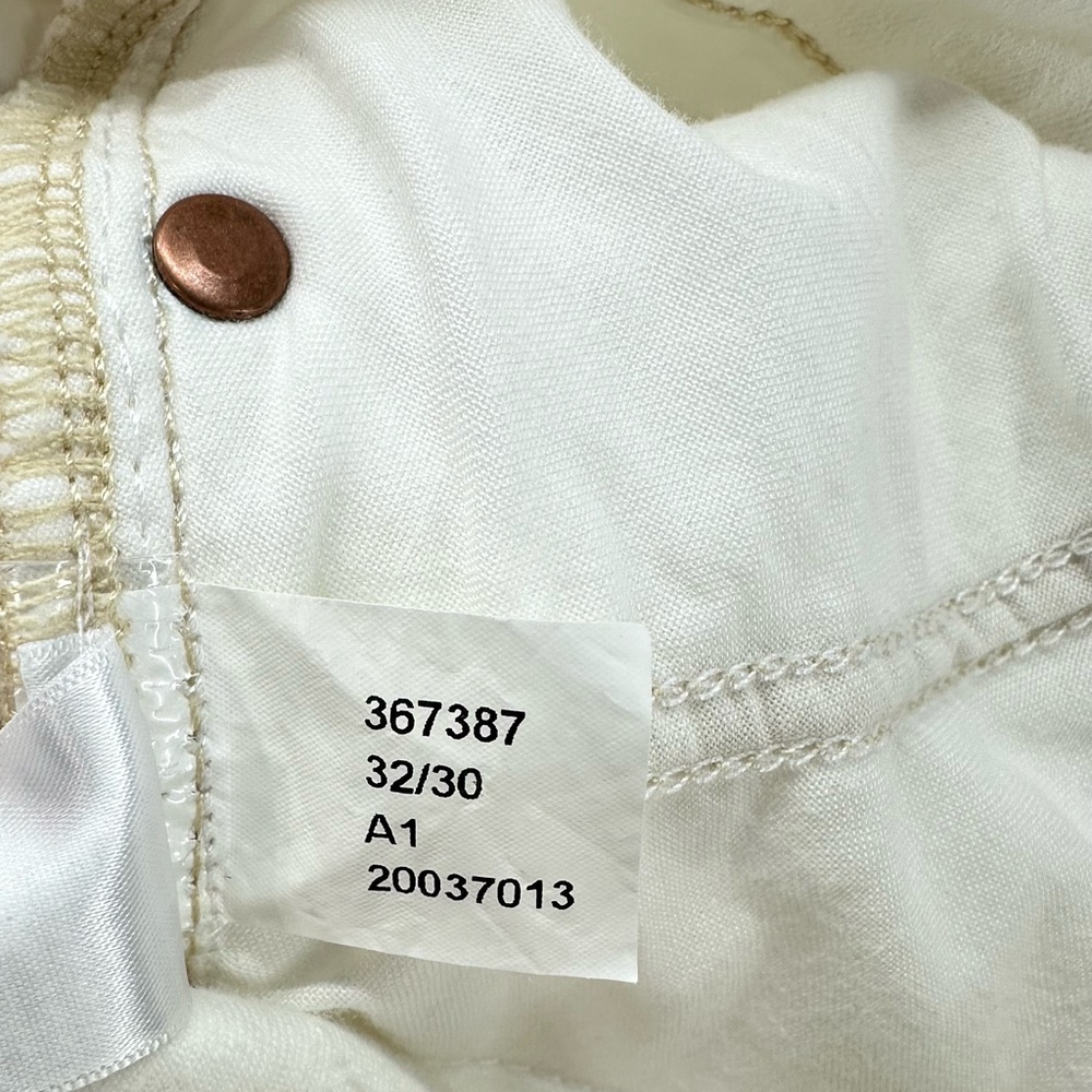 Topshop Cream White Jamie Skinny Leg Stretch Denim Jeans W32 L30 10.5” Rise - Picture 8 of 9